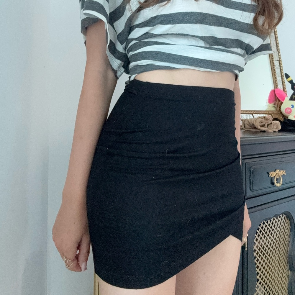 ASOS black mini skirt